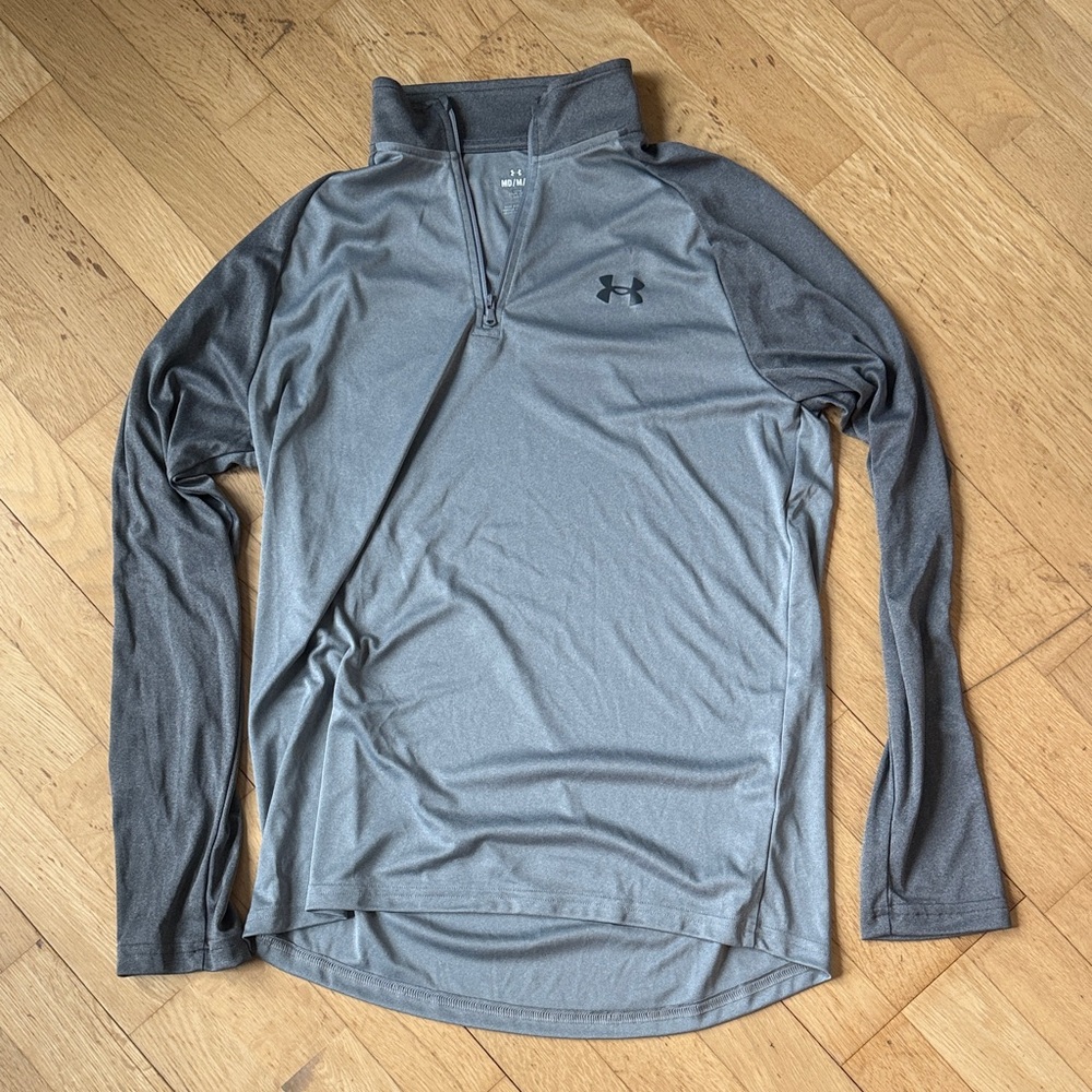 Under Armour Men's Gray Quarter-Zip Mediun